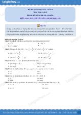 Đề thi giữa kì 1 Toán 8 - Đề số 4 - Kết nối tri thức
